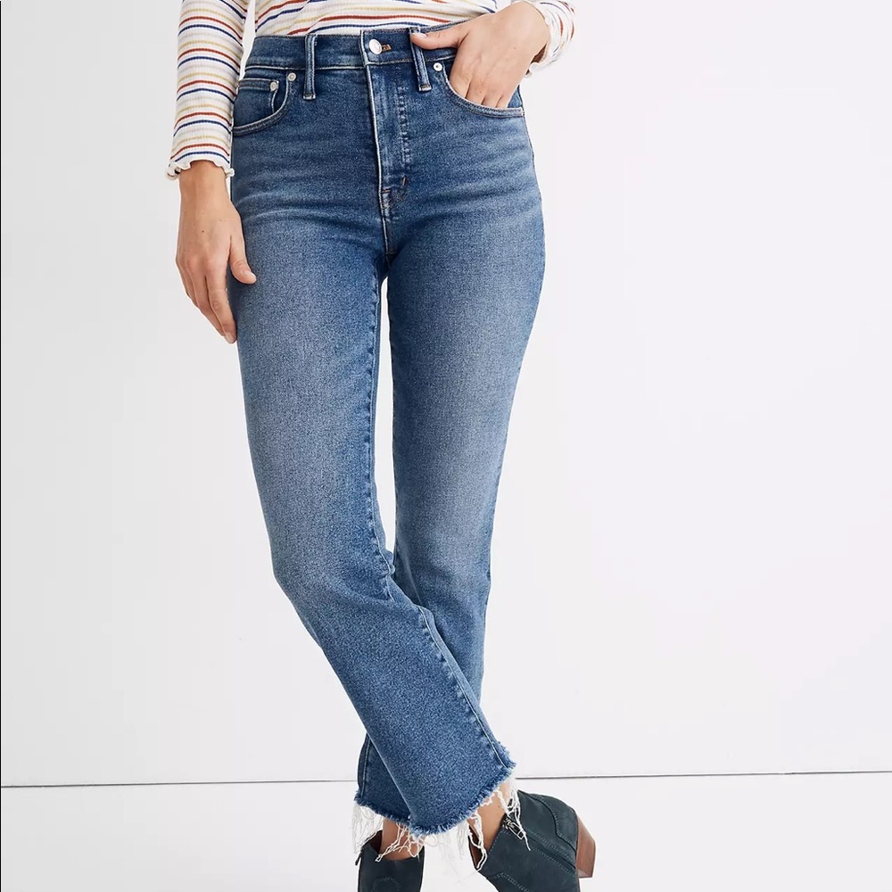 Madewell Cali Demi-Boot Jean in Fleetwood Wash